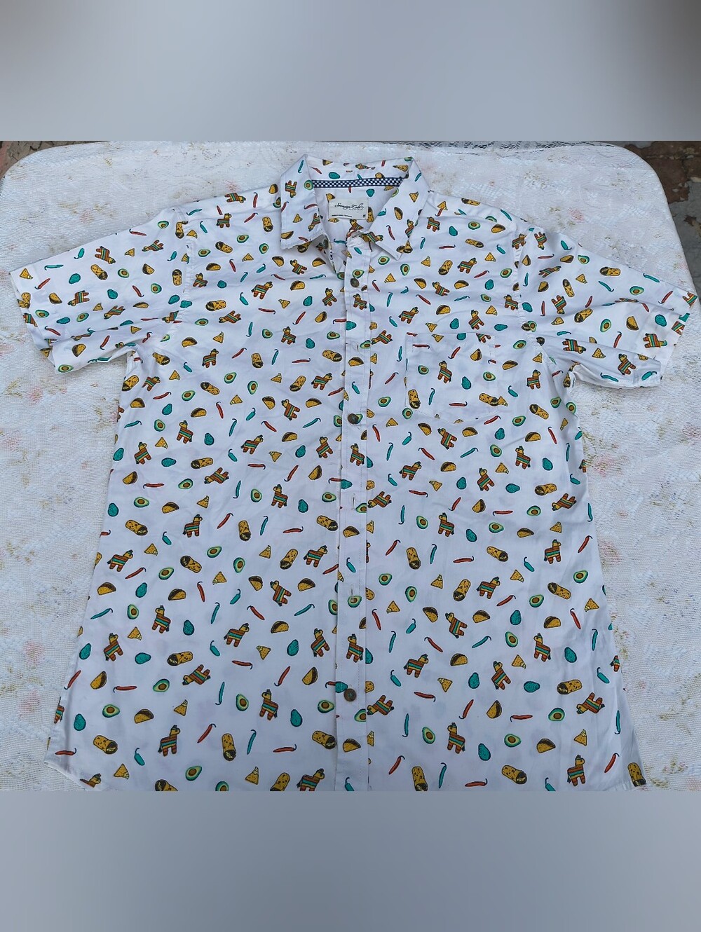 Sovereign Code Los Angeles Taco Party Button-Down Shirt - Size M